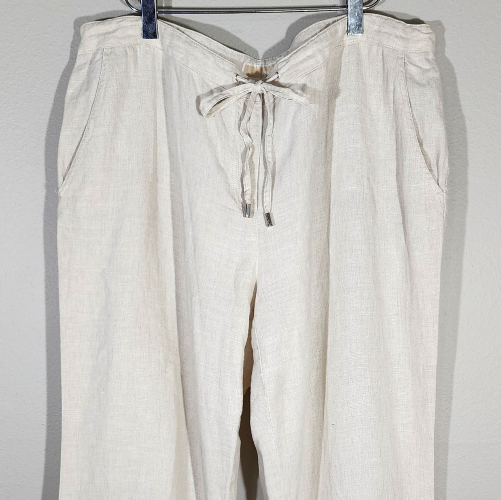 MICHAEL KORS Linen Drawstring Pants